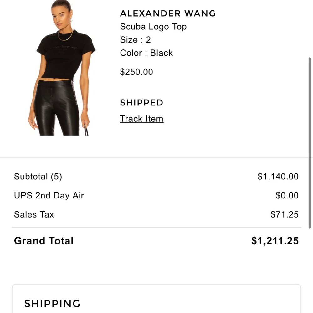 Alexander Wang Scuba Logo Top